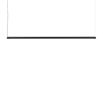 Factor Linear Suspension ceiling lamp 1500 Diffused - Soft black - HAY