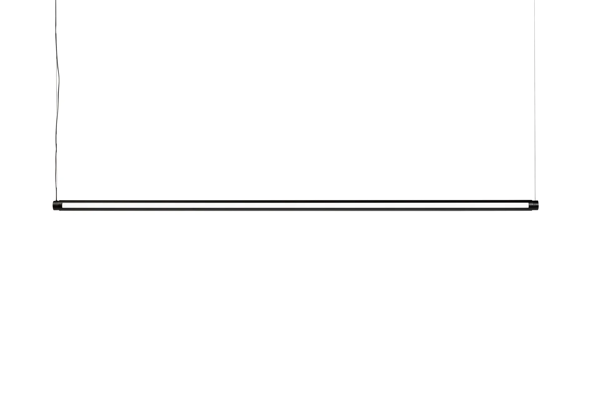 Factor Linear Suspension ceiling lamp 1500 Diffused, Soft black HAY
