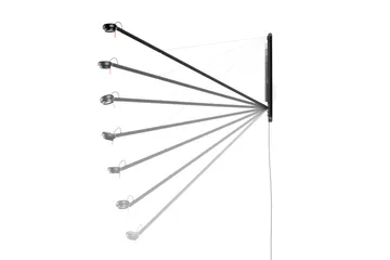 Fifty-Fifty wall lamp - Soft black - HAY