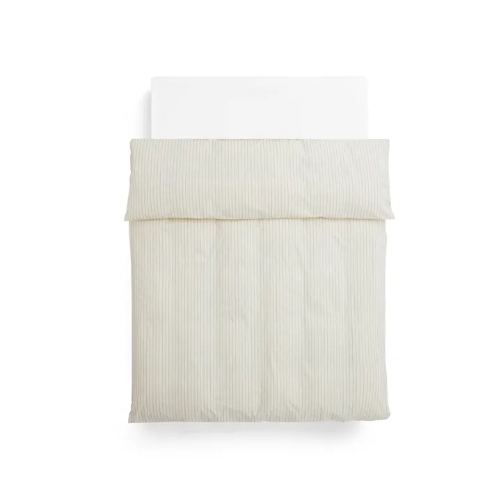 Fineline duvet cover 220x240 cm - Ivory - HAY