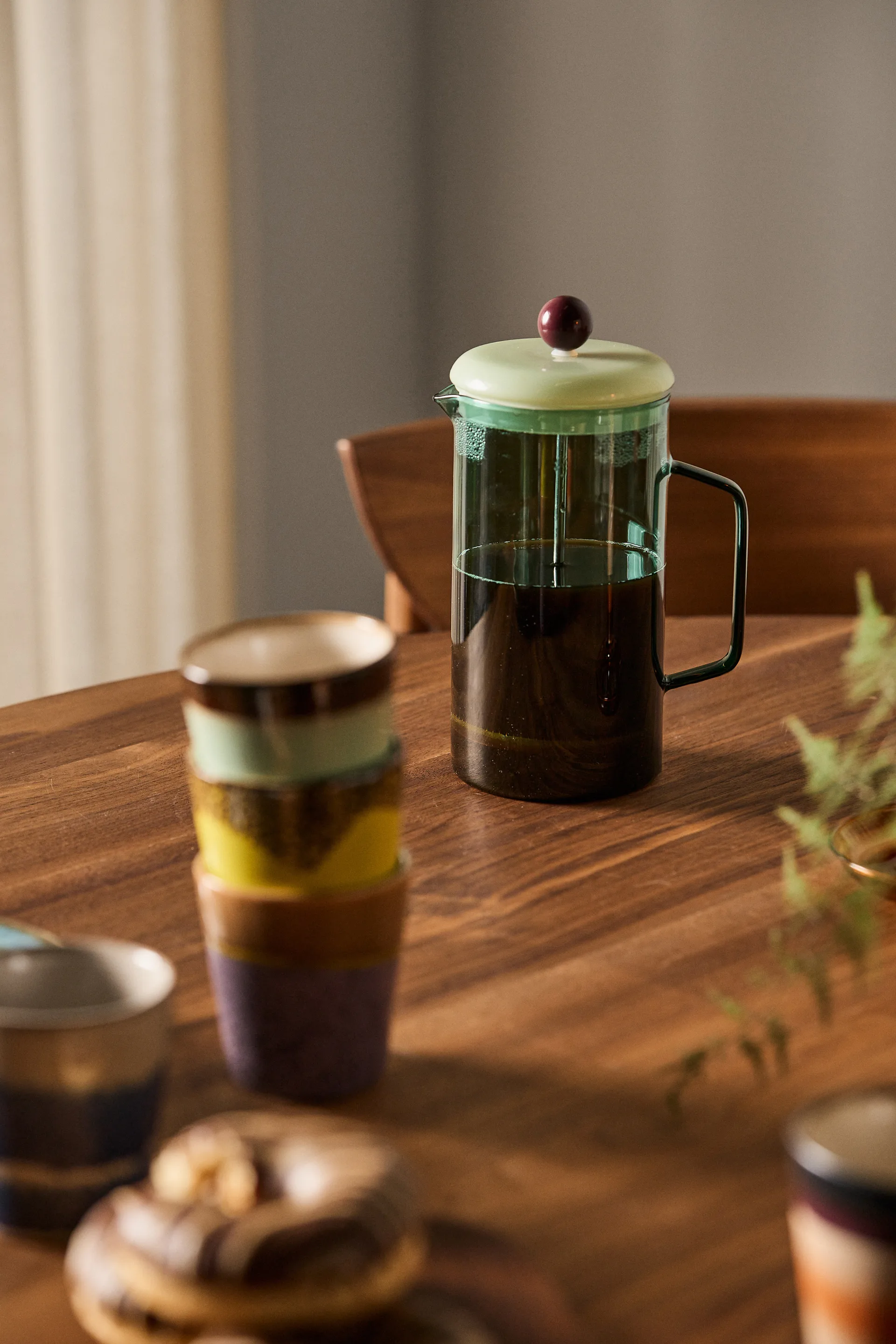 French Press Brewer coffee press 1 liter, Aqua HAY