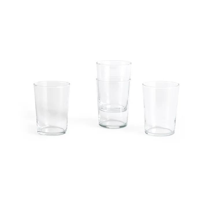 Glass drinking glass L 49 cl 4-pack - Clear - HAY