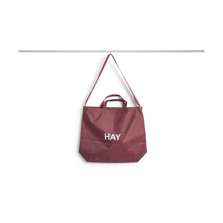 Grid Crossover Bag medium - Burgundy, medium - HAY