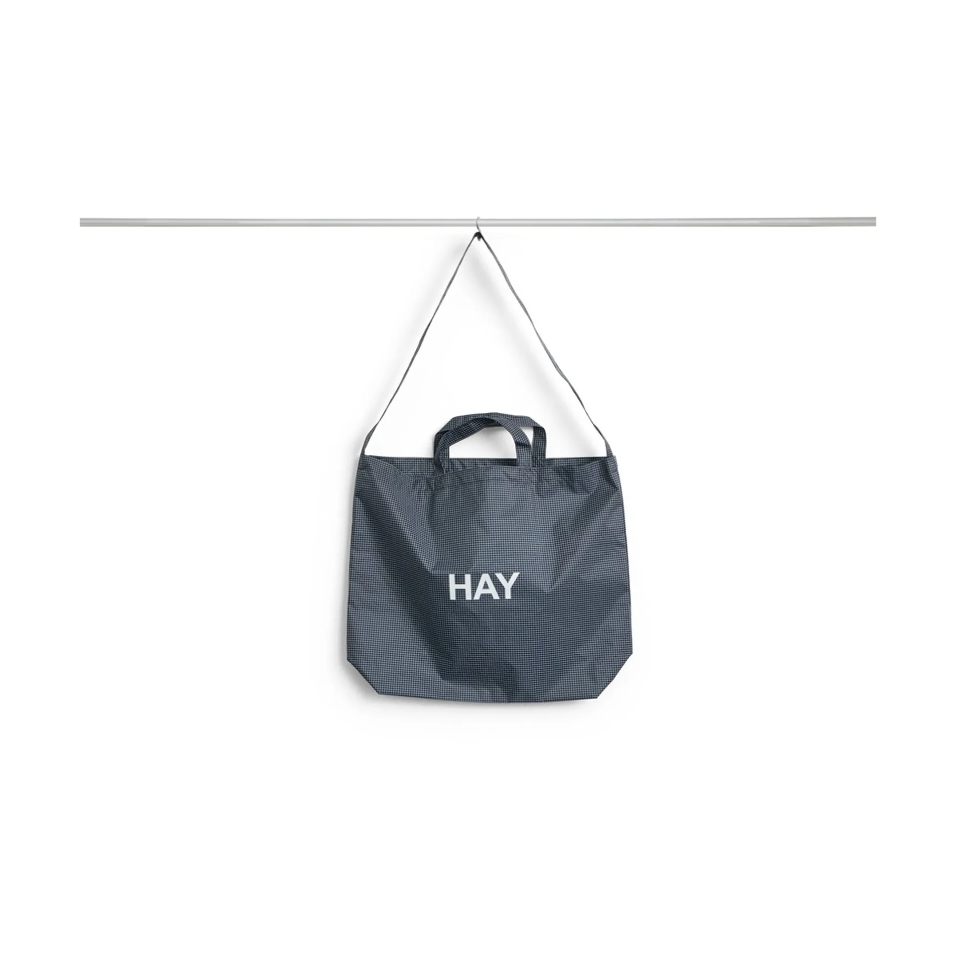 Grid Crossover Bag medium, Dark blue, medium HAY