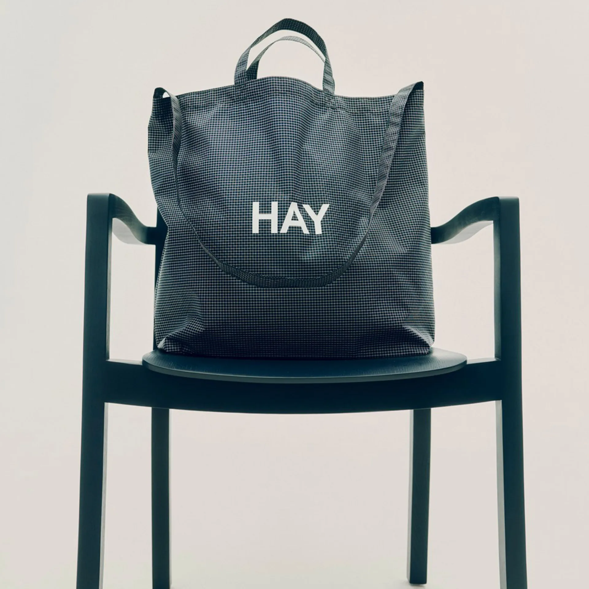 Grid Crossover Bag medium, Dark blue, medium HAY