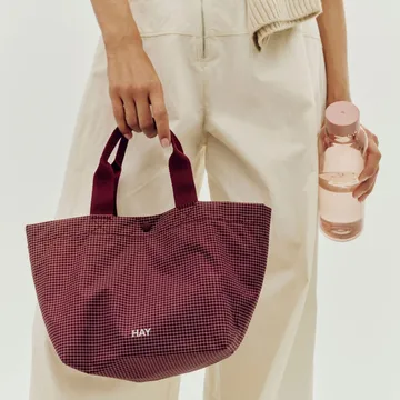 Grid Everyday Bag - Burgundy, mini - HAY