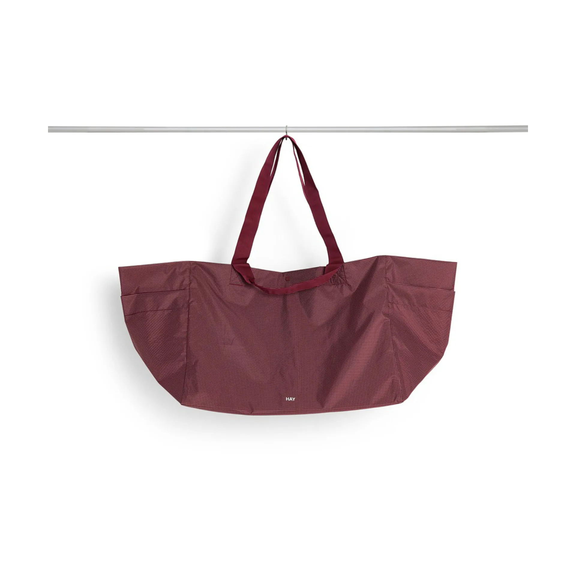 Grid Weekend Bag, Burgundy, large HAY