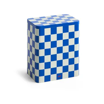 HAY Tin Container large - Blue-off white - HAY