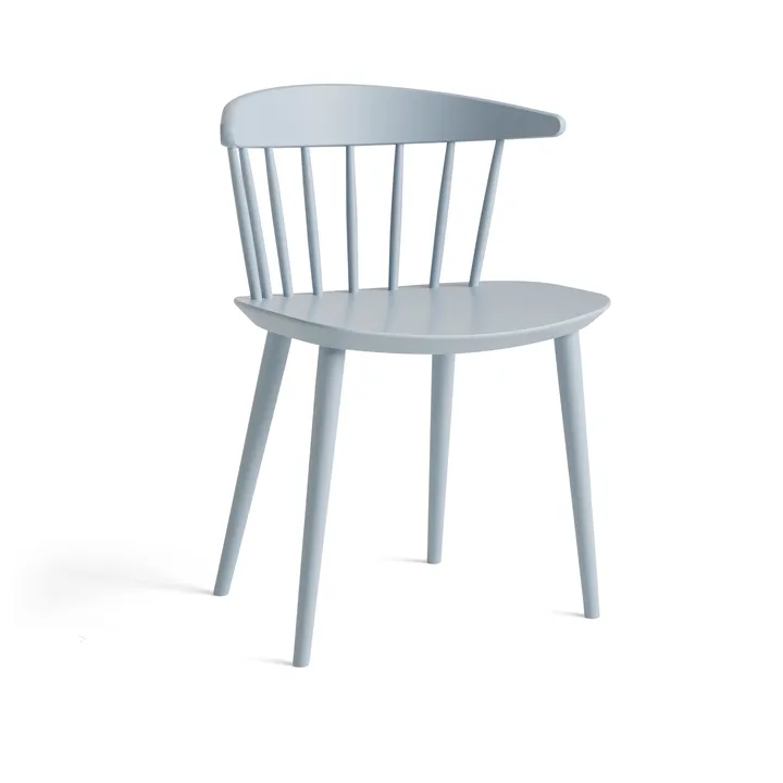 J104 chair - Slate blue lacquered beech - HAY