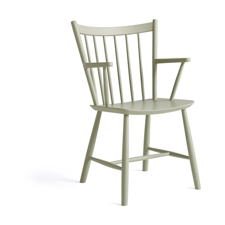J42 armchair - Sage lacquered beech - HAY
