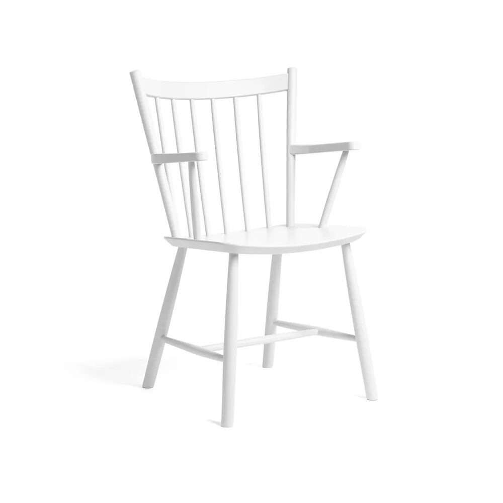 J42 armchair, White lacquered beech HAY