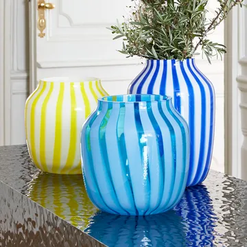 Juice Vase - Blue, glass, high - HAY