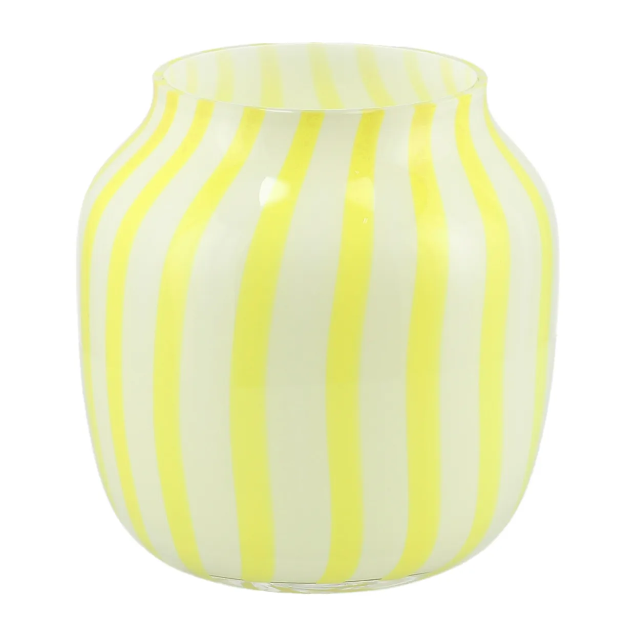 Juice Wide vase 22 cm, yellow HAY