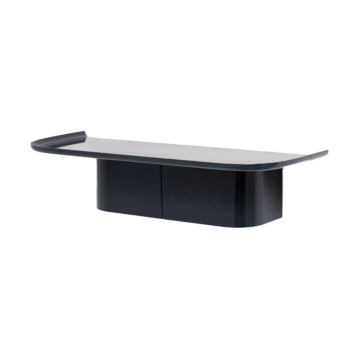 Korpus 4 hooks wallshelf M, Midnight blue HAY