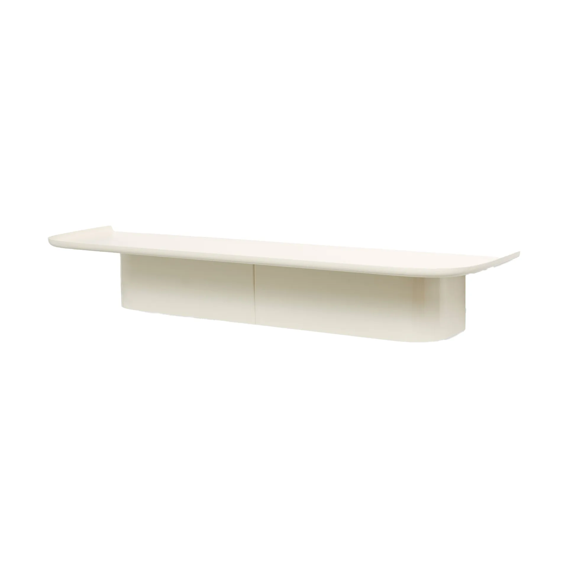 Korpus 7 hooks wallshelf L, Cream HAY
