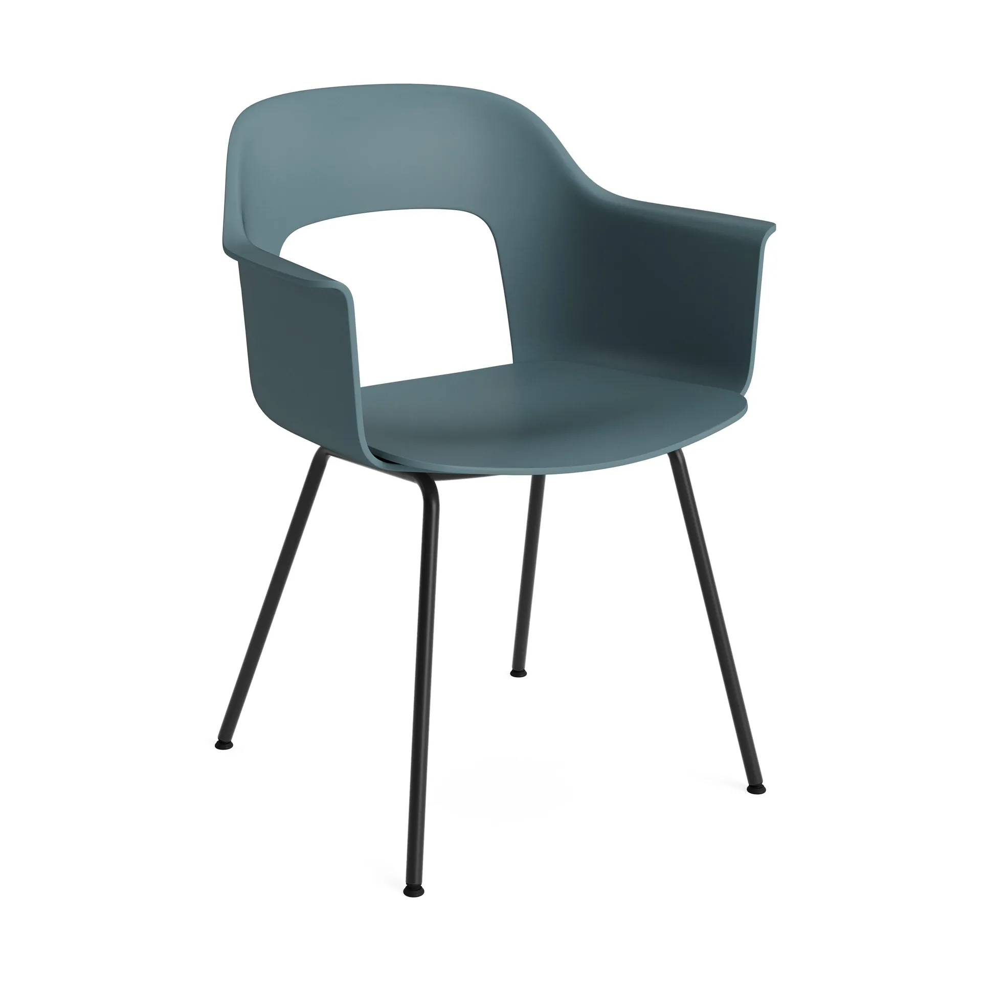 Layout Armchair 211 armchair, Ocean-black lacquered steel HAY