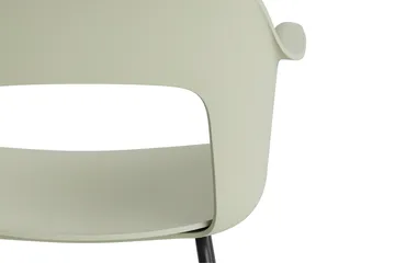 Layout Armchair 211 armchair - Pastel green-black lacquered steel - HAY