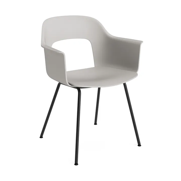 Layout Armchair 211 armchair - Sky grey-black lacquered steel - HAY