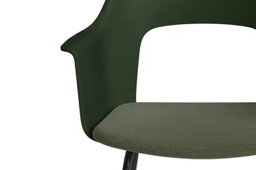 Layout Armchair 213 armchair - Mode 072-bottle green-black lacquered steel - HAY