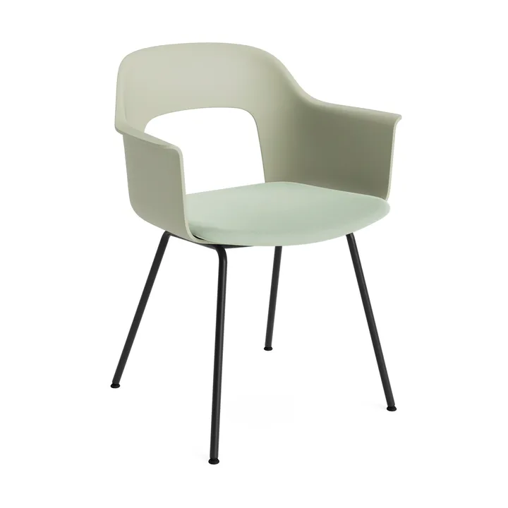 Layout Armchair 213 armchair - Relate 921-pastel green-black lacquered steel - HAY