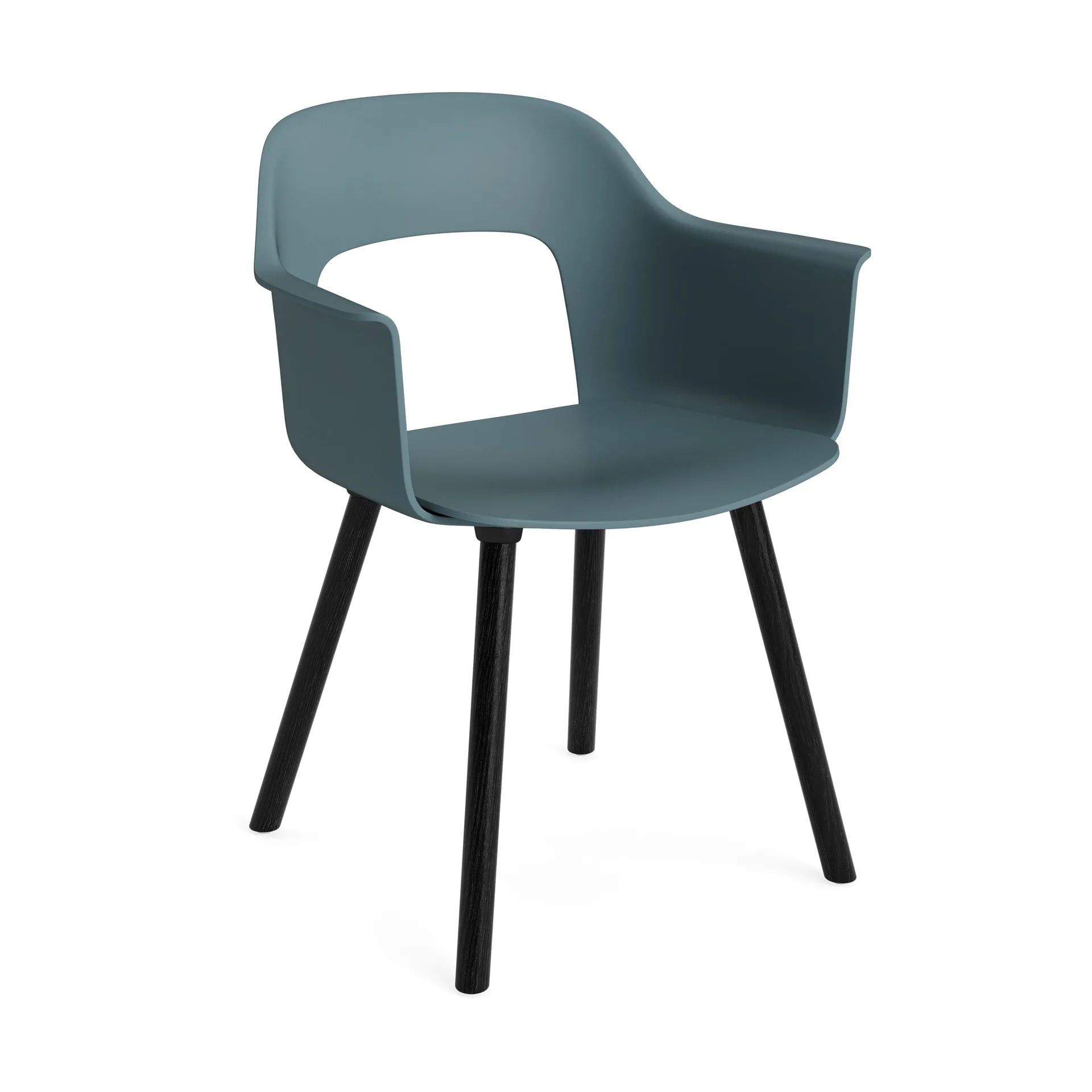 Layout Armchair 221 armchair, Ocean-black lacquered oak HAY