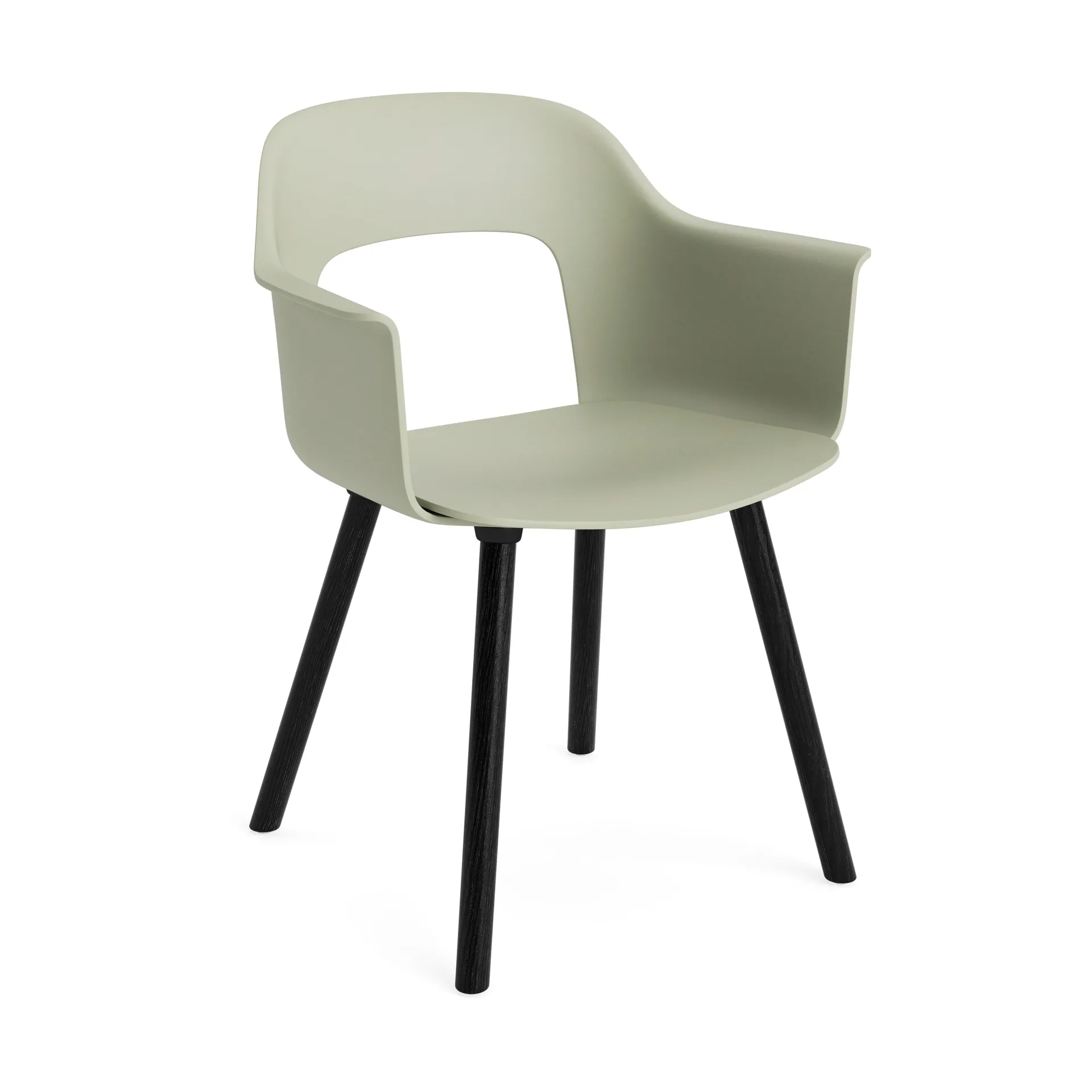 Layout Armchair 221 armchair, Pastel green-black lacquered oak HAY