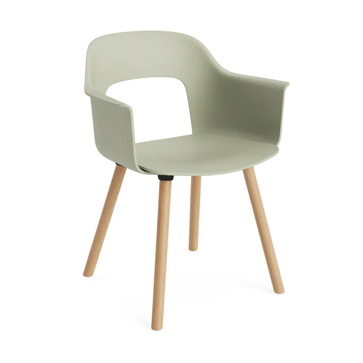 Layout Armchair 221 armchair - Pastel green-lacquered oak - HAY