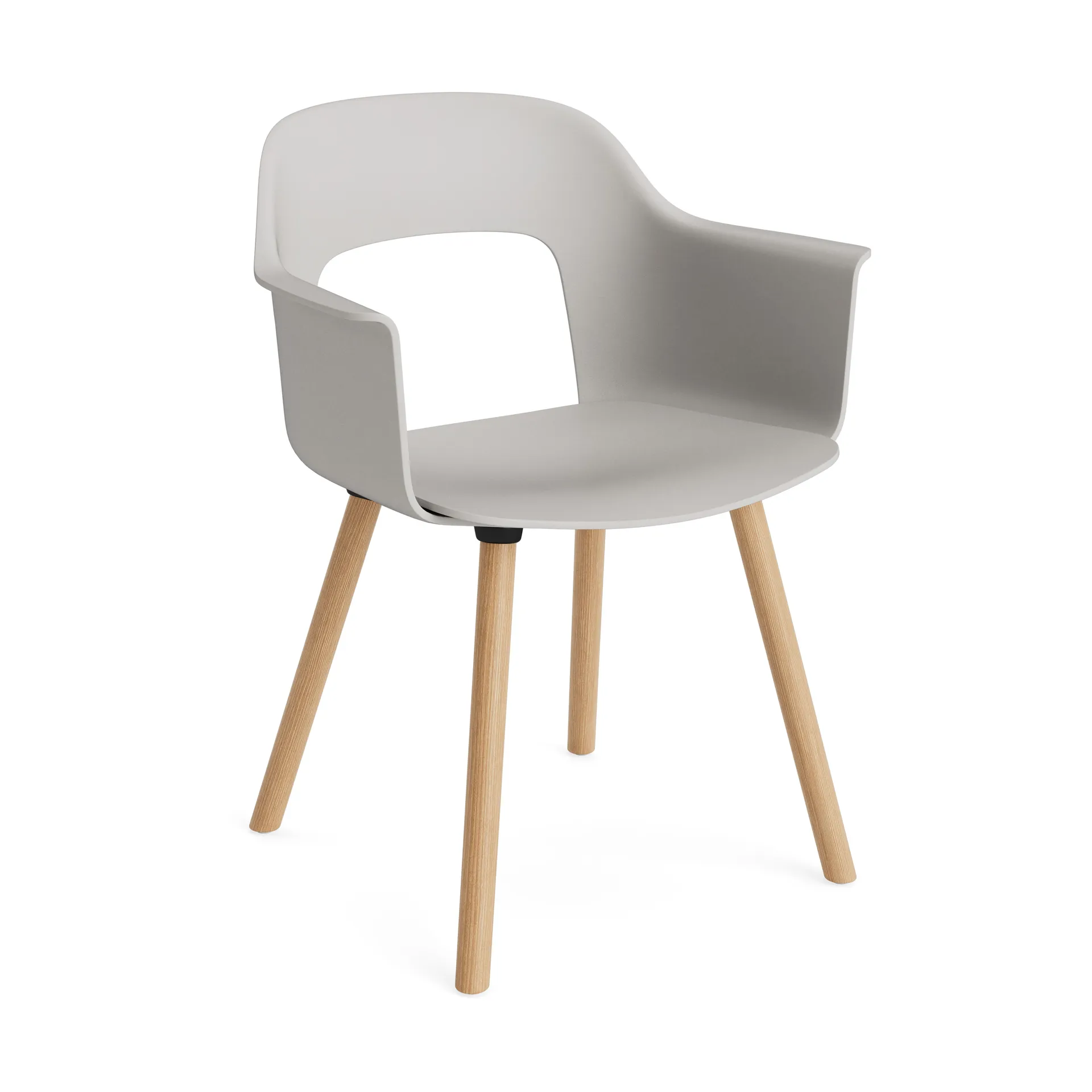 Layout Armchair 221 armchair, Sky grey-lacquered oak HAY