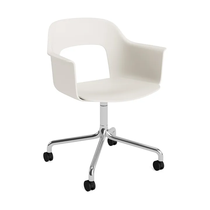Layout Armchair 261 chair - Cream white-polished aluminium - HAY