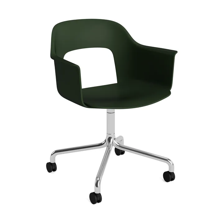 Layout Armchair 261 chair - Pastel green-polished aluminium - HAY