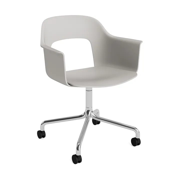 Layout Armchair 261 chair - Sky grey-polished aluminium - HAY