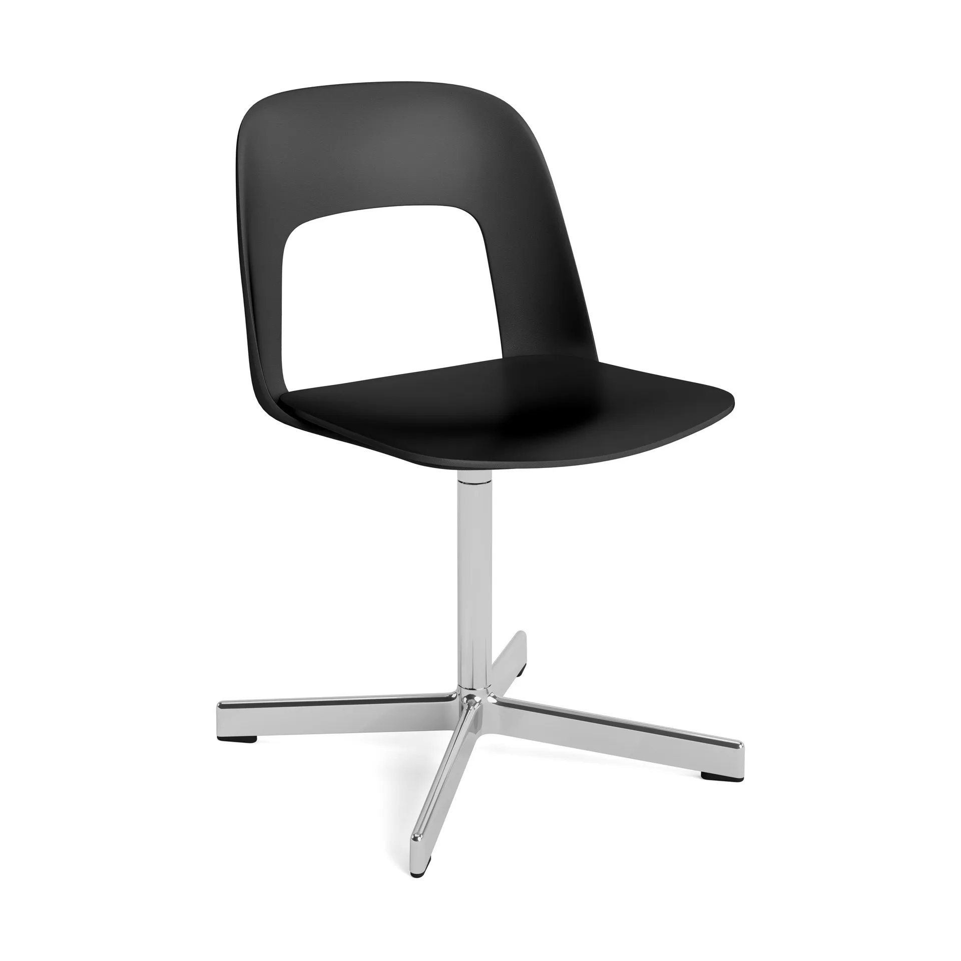 Layout Chair 131 chair, Black-polished aluminium HAY