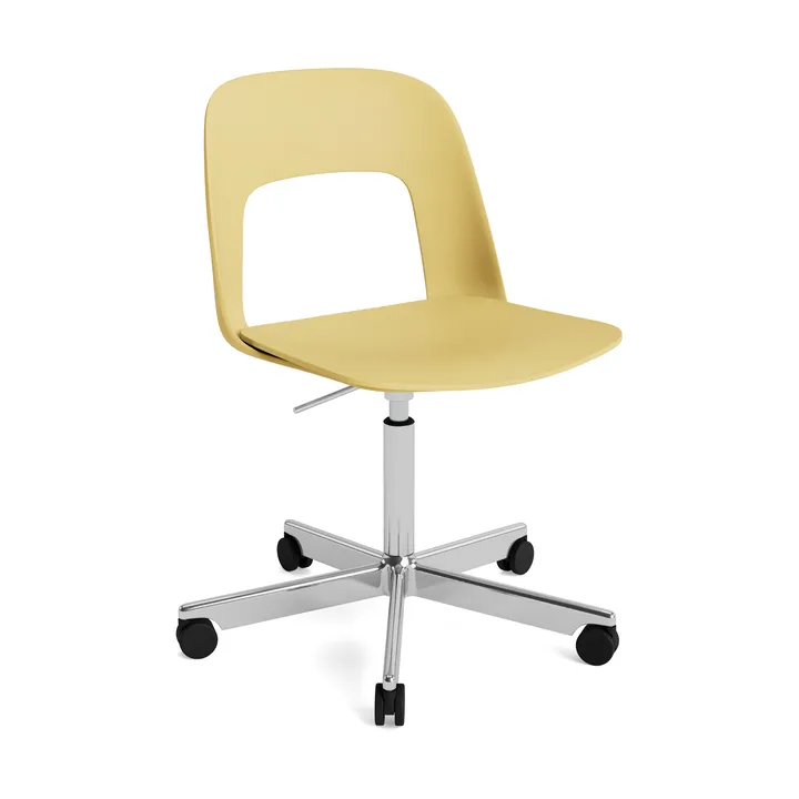 Layout Chair 141 chair - Biscotti-polished aluminium - HAY