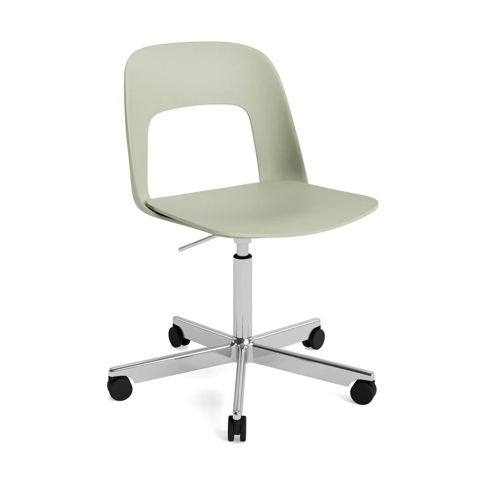 Layout Chair 141 chair, Bottle green-polished aluminium HAY