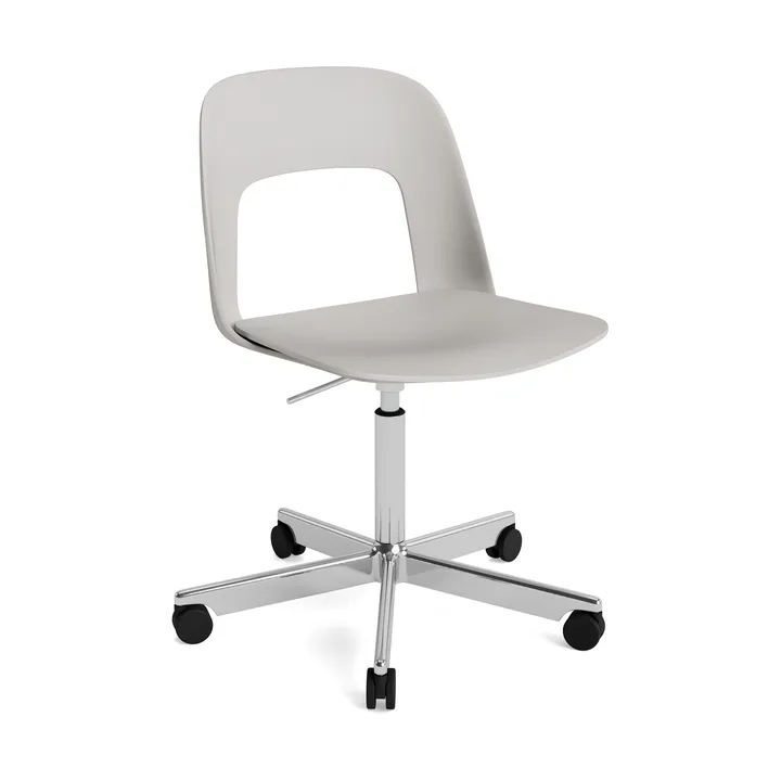 Layout Chair 141 chair - Sky grey-polished aluminium - HAY