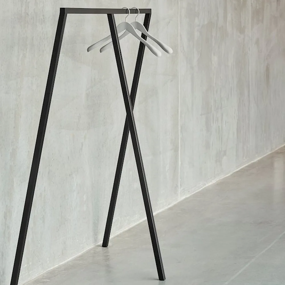 Loop Stand Wardrobe clothes hanger, Black HAY