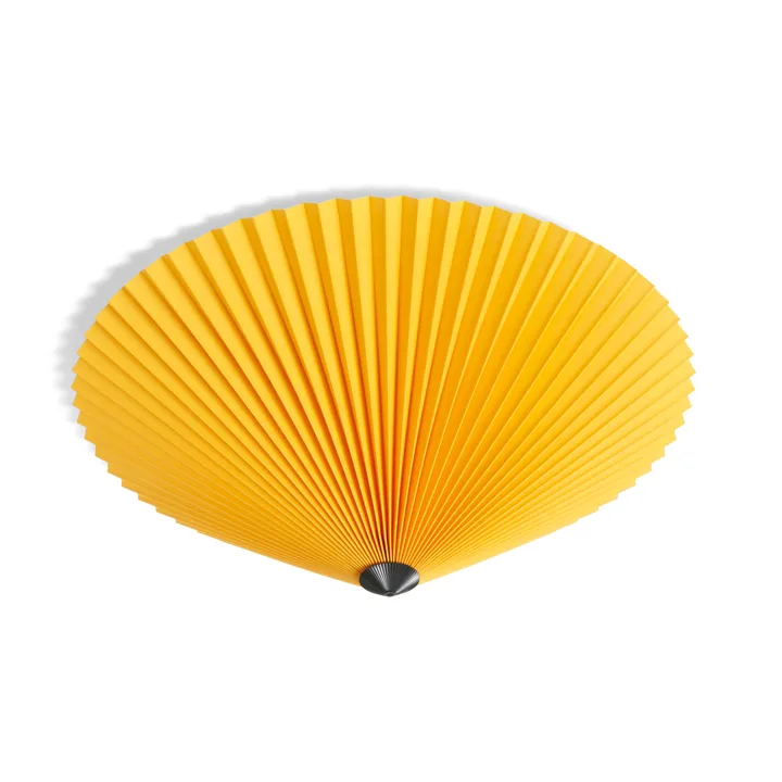 Matin flush mount ceiling lamp Ø50 cm - Yellow shade - HAY