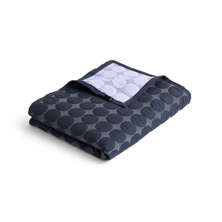 Mega Dot organic bedspread 260x260 cm - Midnight blue - HAY