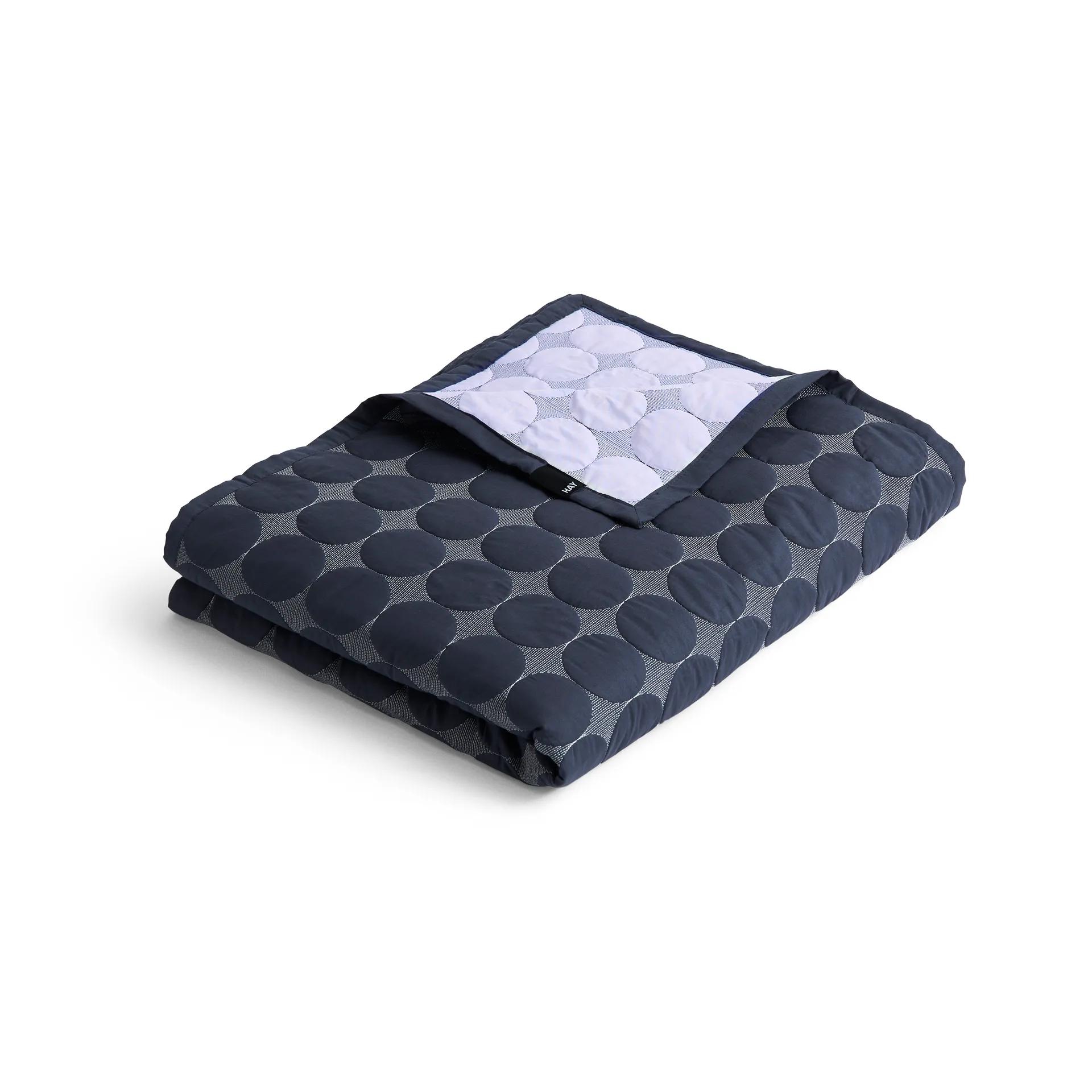 Mega Dot throw organic 195x245 cm, Midnight blue HAY
