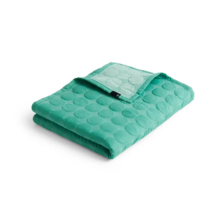 Mega Dot throw organic 195x245 cm - Sea green - HAY