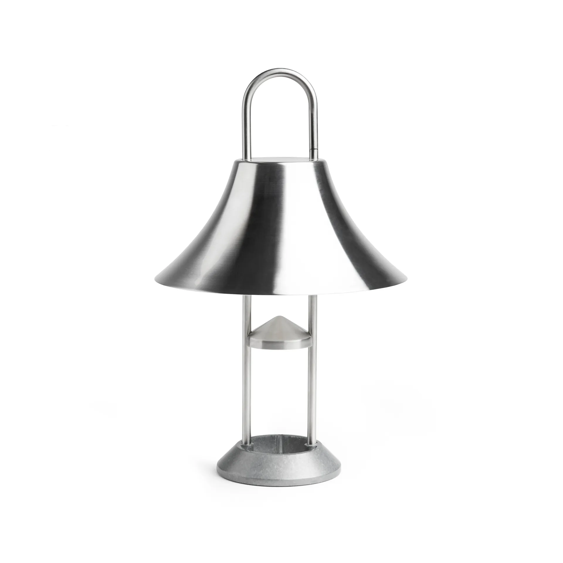 Mousqueton portable table lamp, Brushed stainless steel HAY
