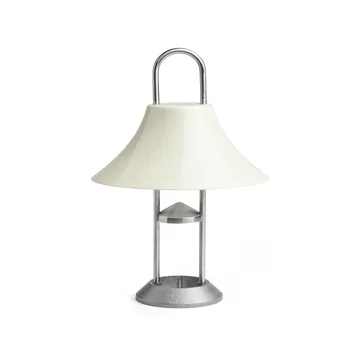 Mousqueton portable table lamp - Oyster white - HAY