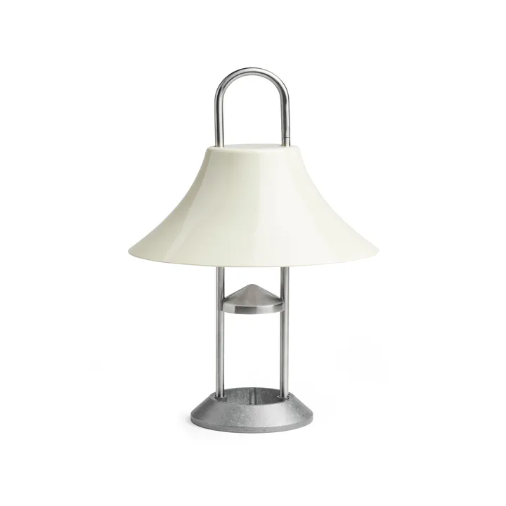 Mousqueton portable table lamp - Oyster white - HAY