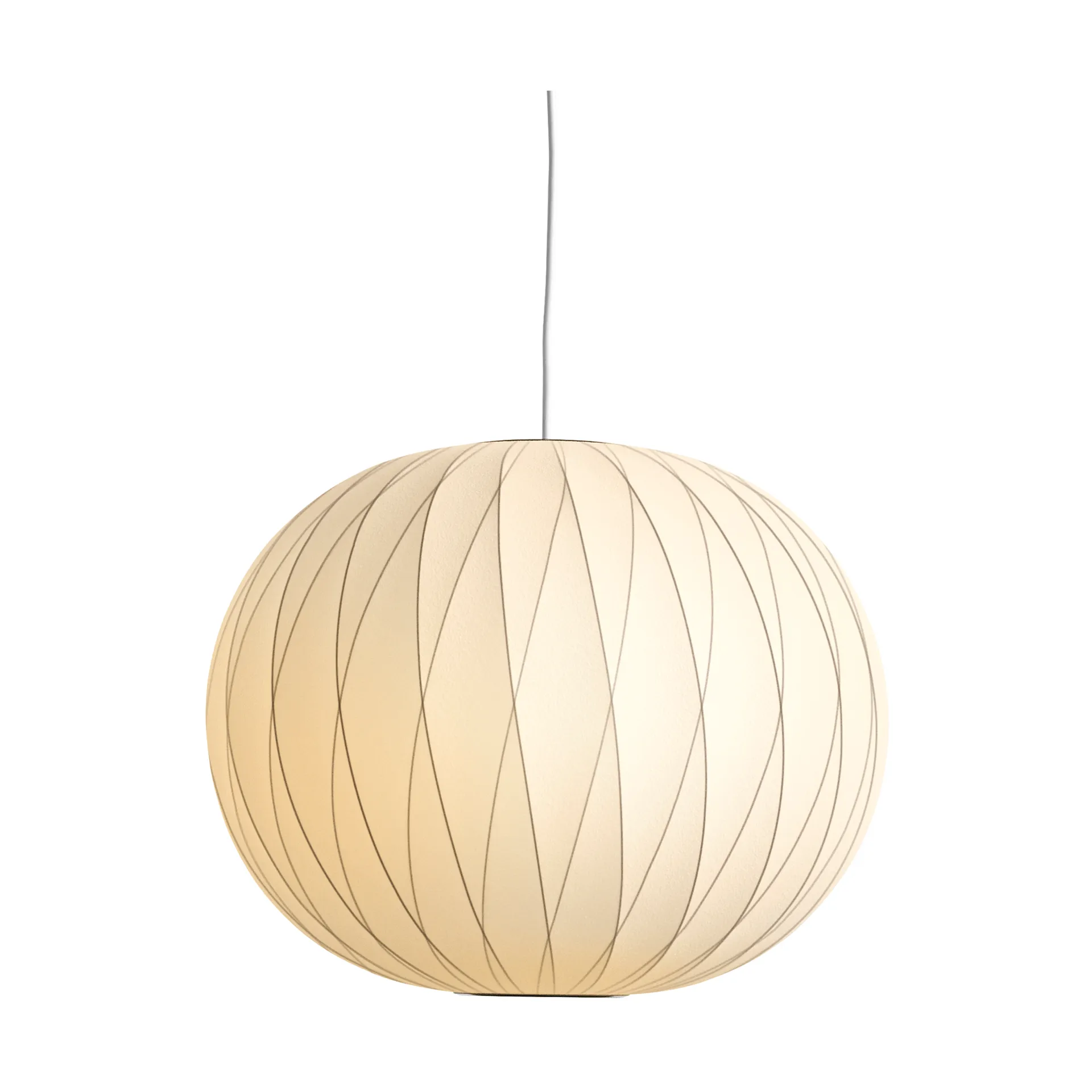 Nelson Bubble Ball crisscross pendant lamp M, Off white HAY