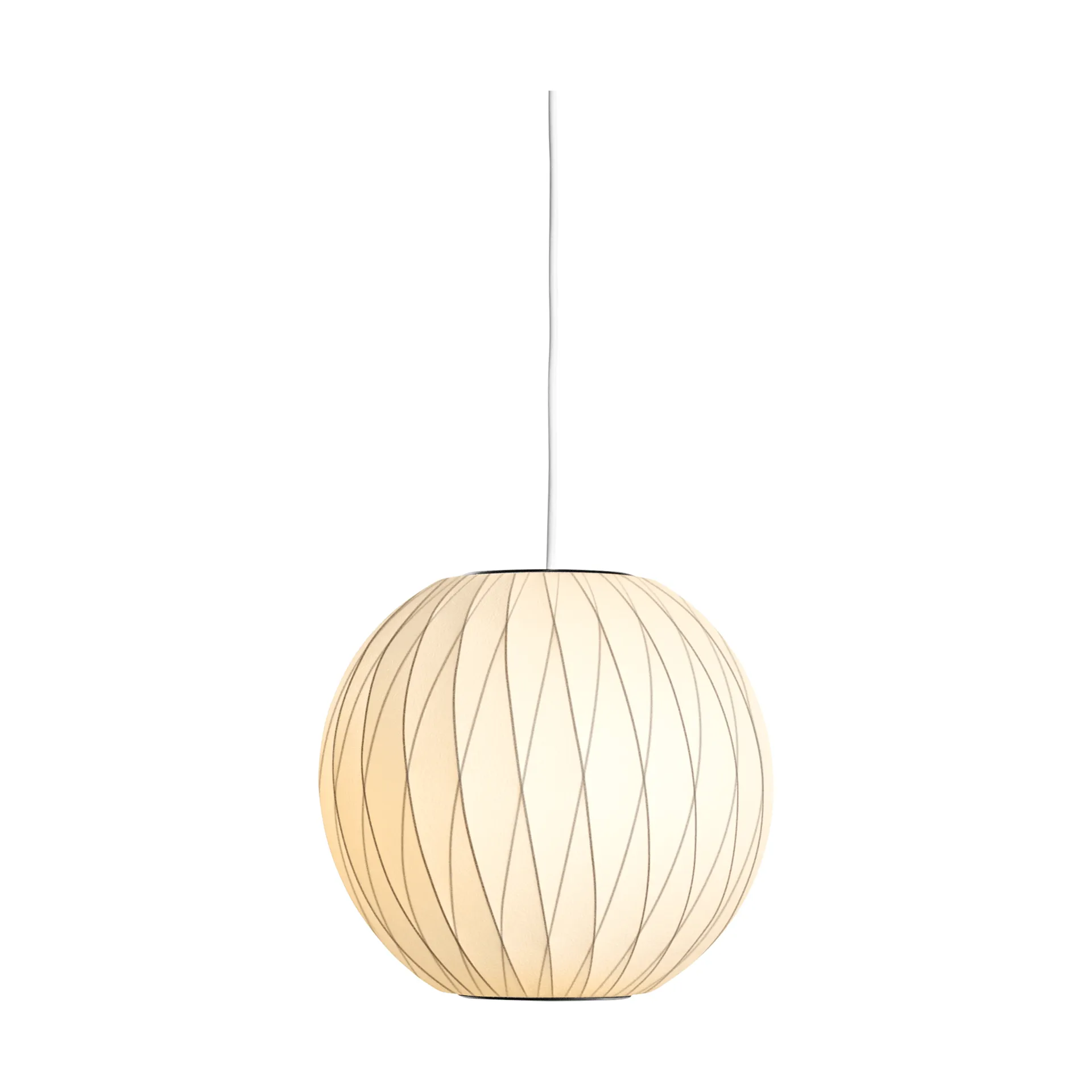 Nelson Bubble Ball crisscross pendant lamp S, Off white HAY