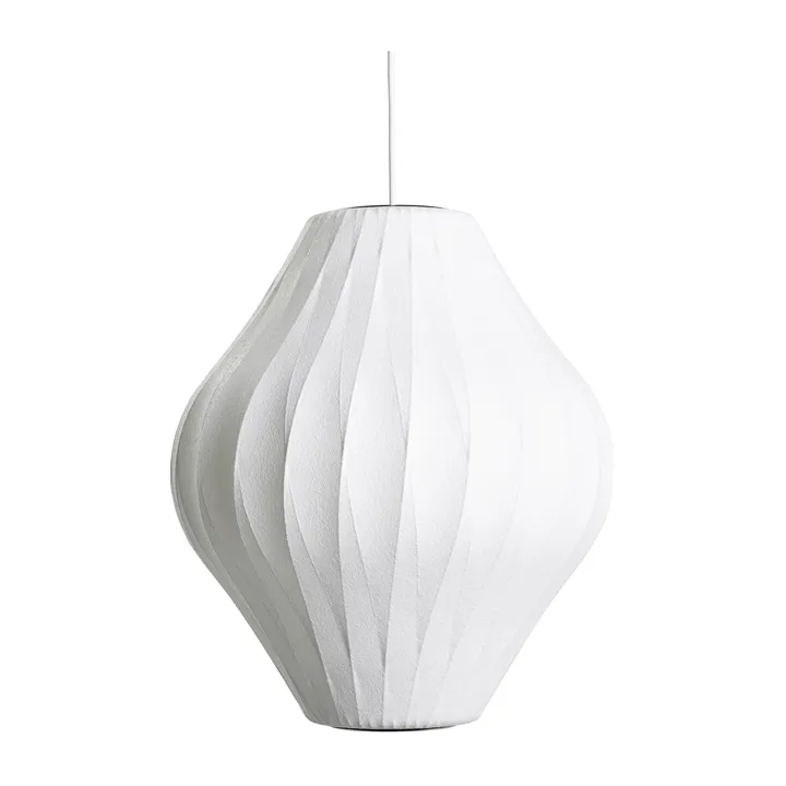 Nelson Bubble Pear crisscross pendant lamp M - Off white - HAY