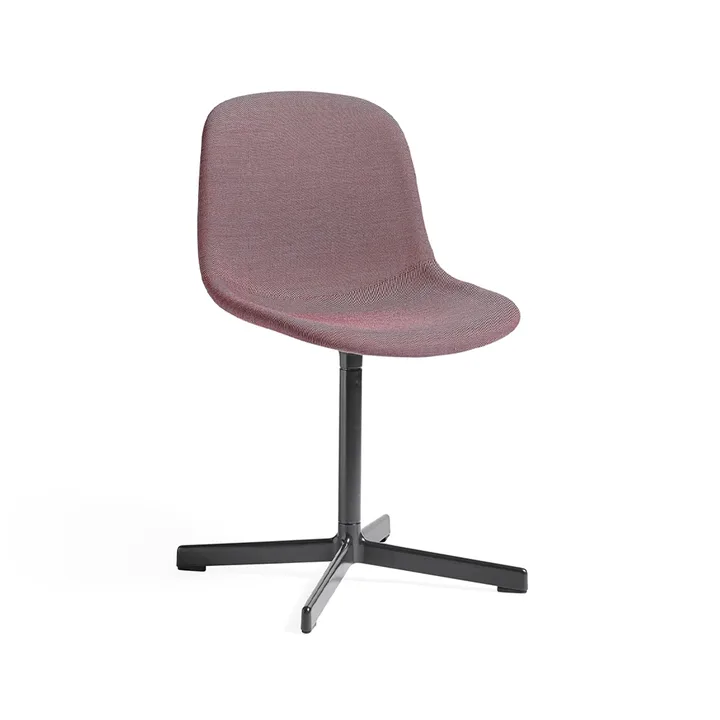 Neu 10 Upholstery chair - Red-swivel base soft black - HAY