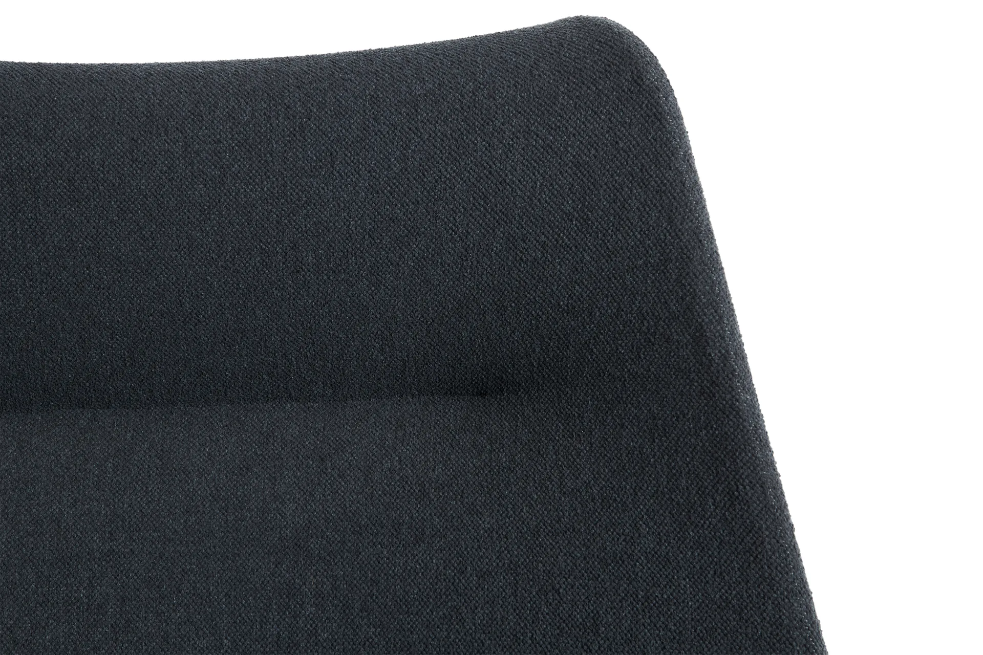 O2 Lounge Chair armchair, Soft black-svartlackerad steel HAY