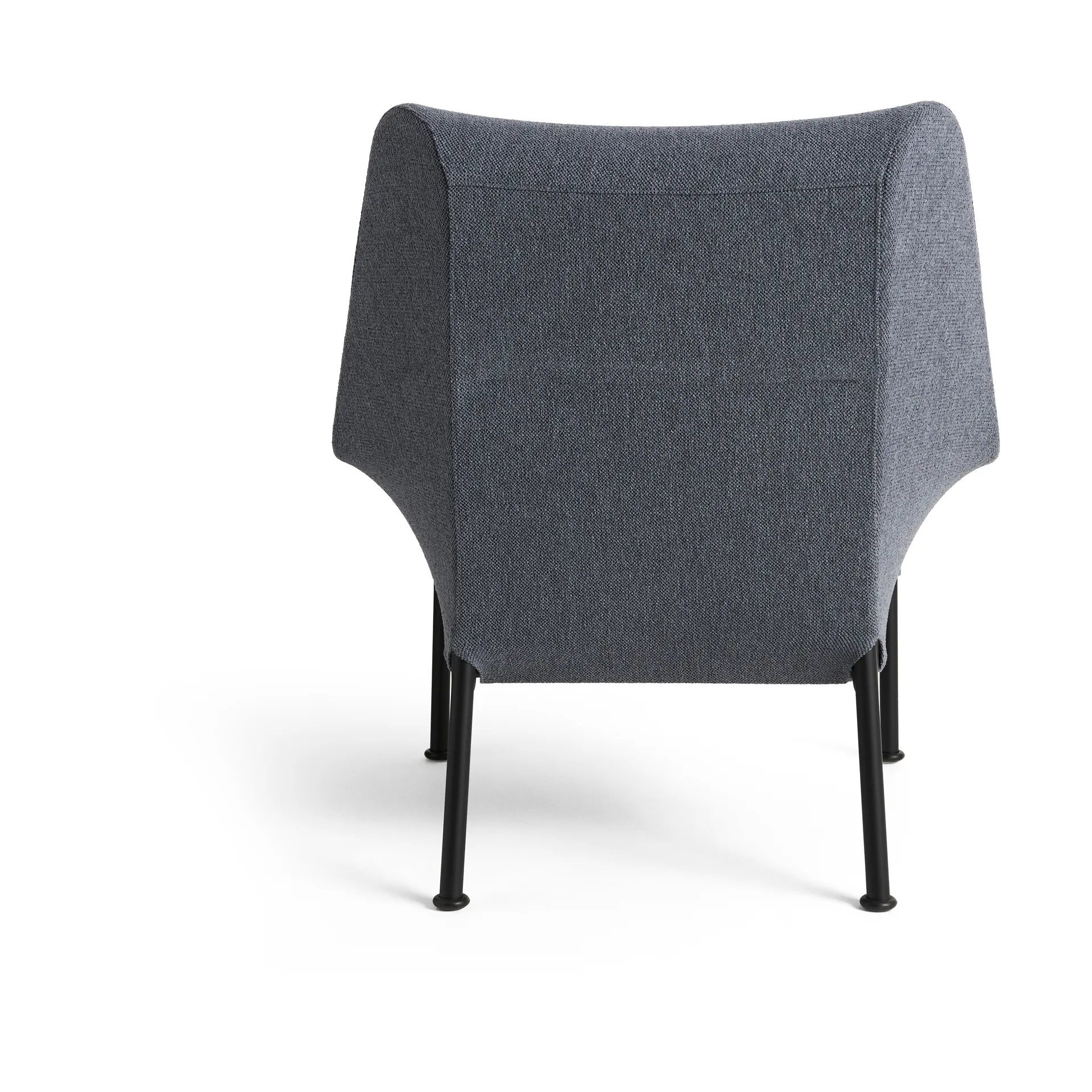O2 Lounge Chair armchair, Soft grey-black lacquered steel HAY