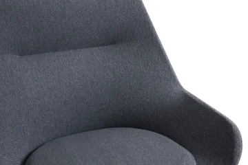 O2 Lounge Chair armchair - Soft grey-black lacquered steel - HAY
